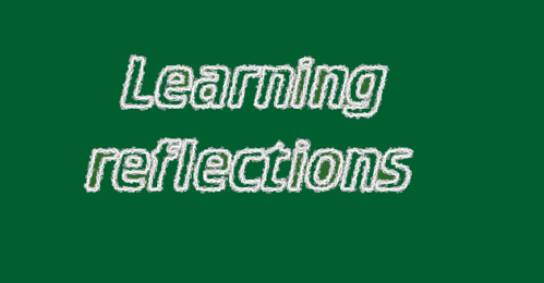 learning reflecitons