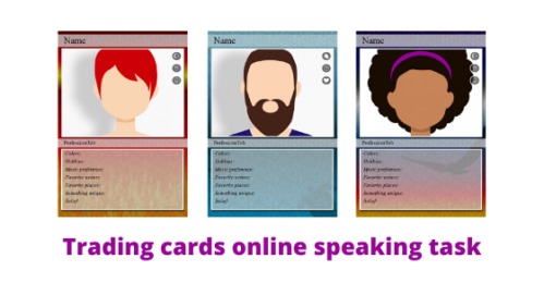 Trading cards online speaking task (1)